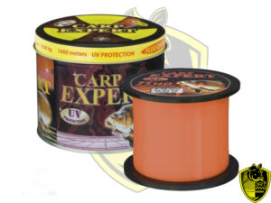 Carp Expert Fluo Orange najlon 1000m, jak, otporan na habanje, odličan za feeder i šaranski ribolov.