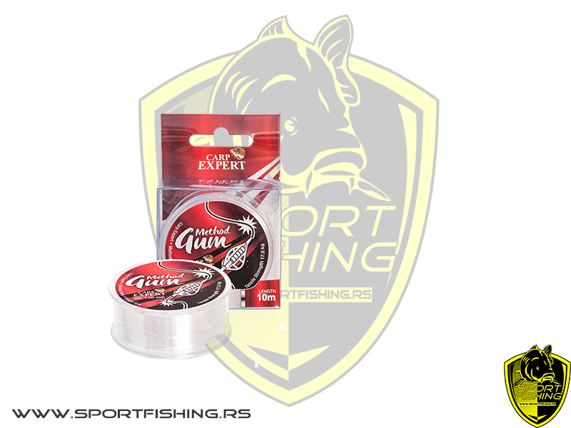 Carp Expert Method Gum visokokvalitetni elastični materijal koji smanjuje rizik od pucanja opreme tokom ribolova. Pruža bolju apsorpciju šokova.