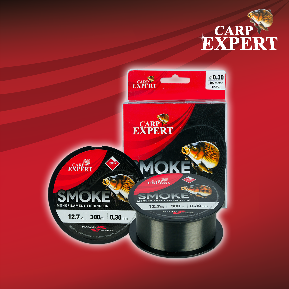Najlon CARP EXPERT SMOKE 300m 025 - 9.10kg - Slika 2