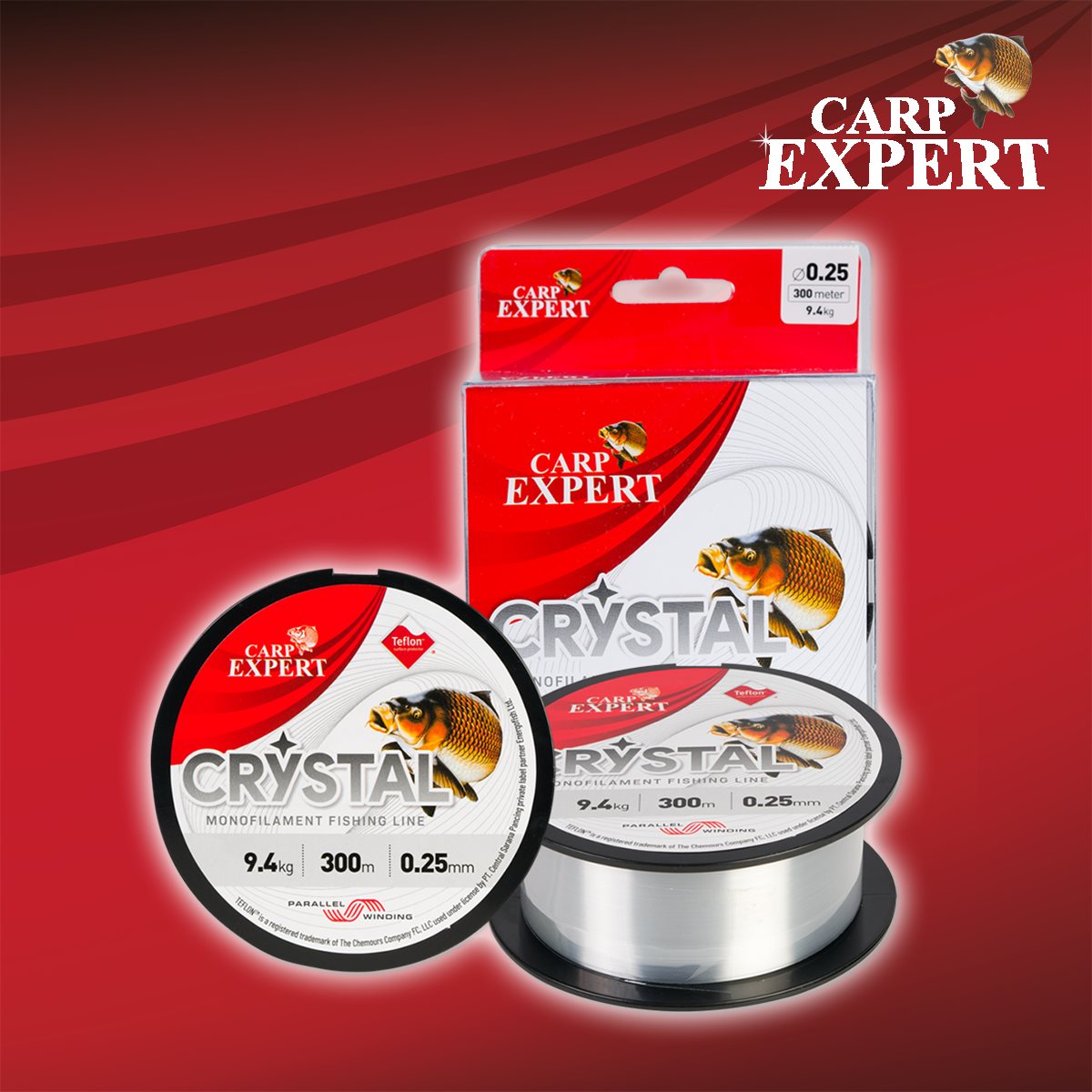 Najlon CARP EXPERT CRYSTAL 300m 018 - 4.25kg - Slika 2
